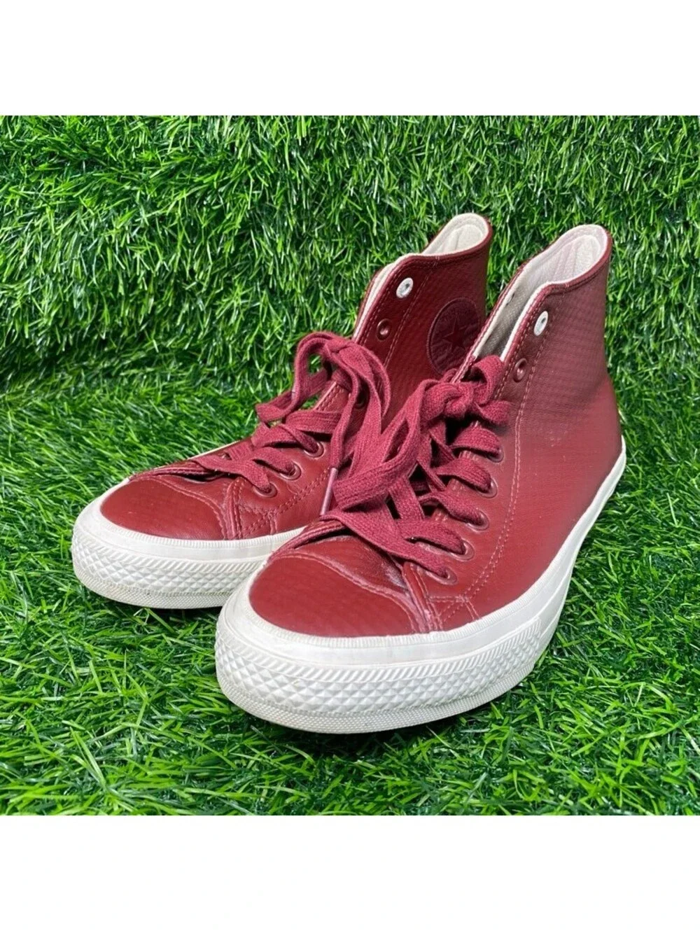 Converse MA-1 SE High Top Trainers Burgundy Leather Mens Size 9 Sneakers 2226